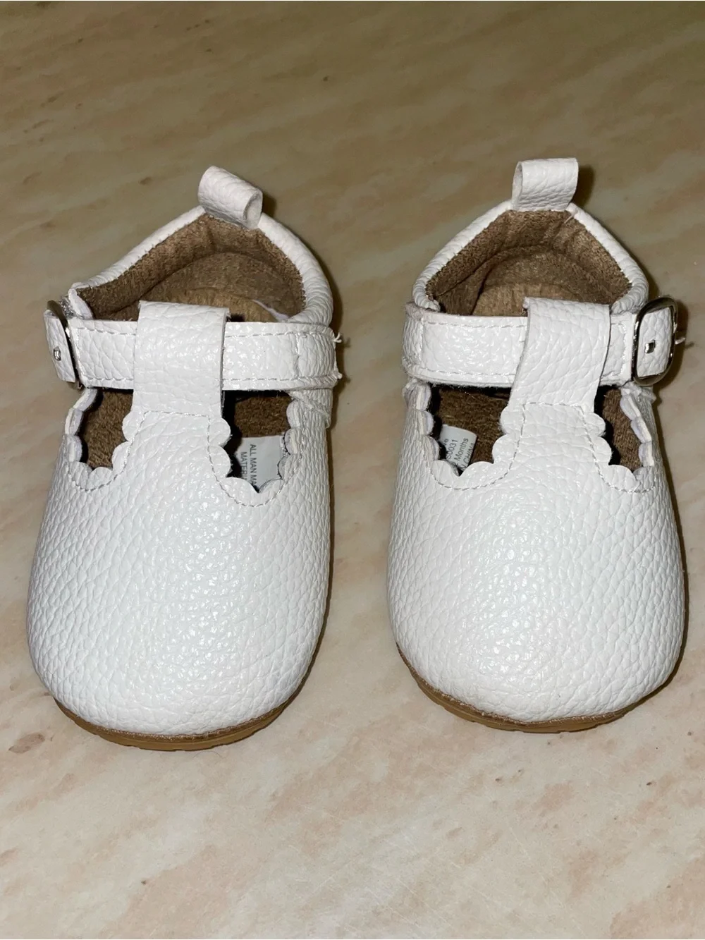 White Mary Jane Baby Shoes with Buckle